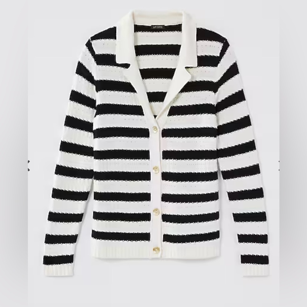 Striped Black and White Women's Sweater